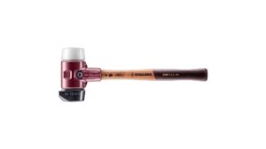 SIMPLEX-Schonhammer Gummikomposition, mit Standfuß / Superplastik; mit Tempergussgehäuse und hochwertigem Holzstiel | D=60 mm | 3027.260