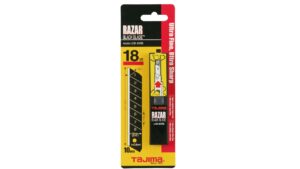 TAJIMA RAZAR BLACK CUTTERKLINGEN 18 mm Spender mit 10 Klingen SB-Karte