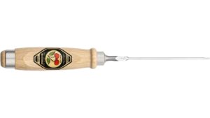 Kirschen 1001002 Stechbeitel mit Weißbuchenheft, 2 mm Ulmer-Form