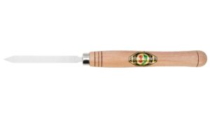 Kirschen 1632004 Drechslerbeitel mit Weißbuchenheft, 4 mm Abstechstahl/kurz
