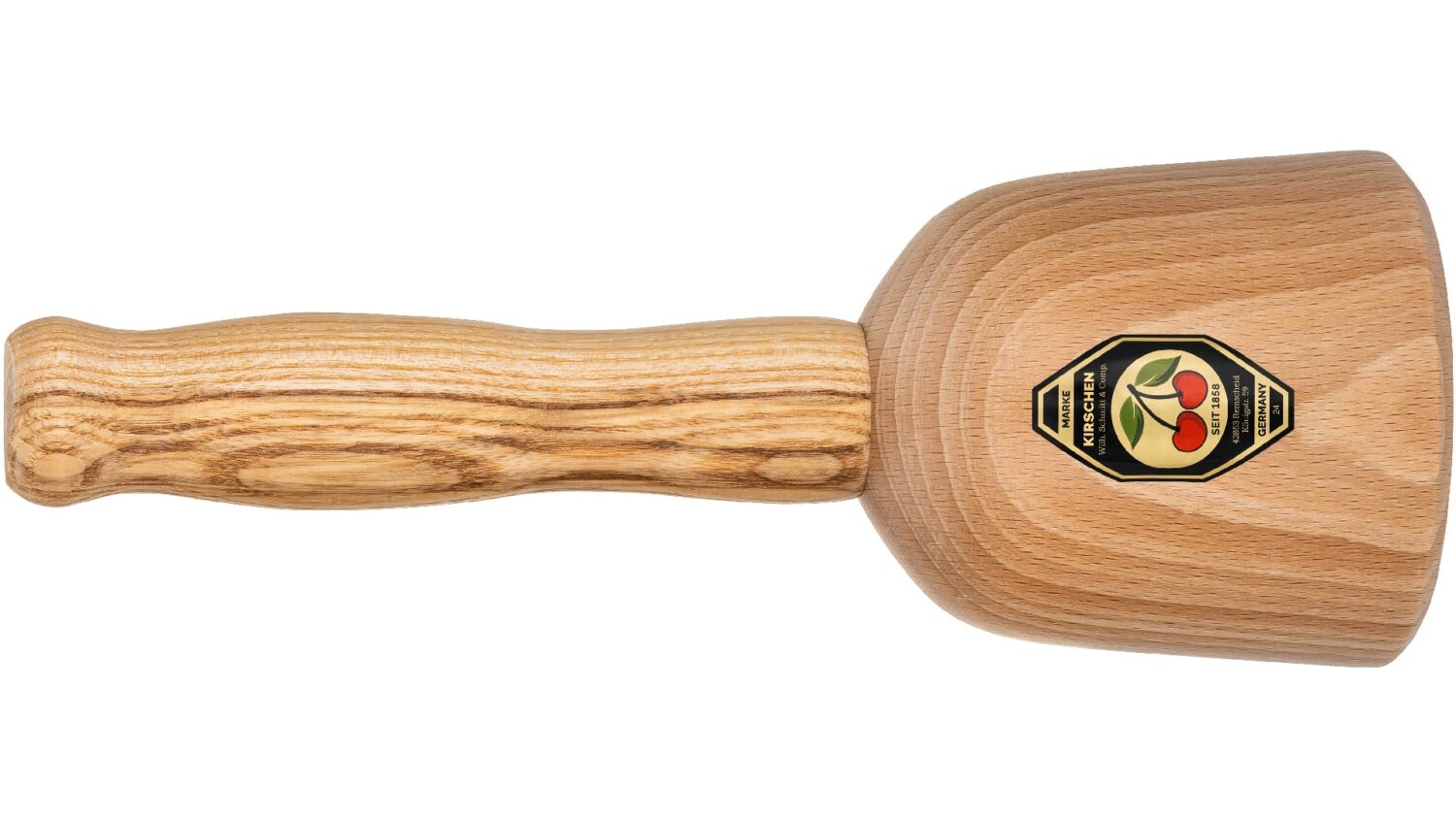Kirschen 3500080 Bildhauerklüpfel, 80 mm Kopf aus Buche, Stiel aus Esche