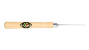 Kirschen 5302000 Zierschnitzeisen mit Weißbuchenheft, 1,5 mm Stich 1, schräg, Achtkantform